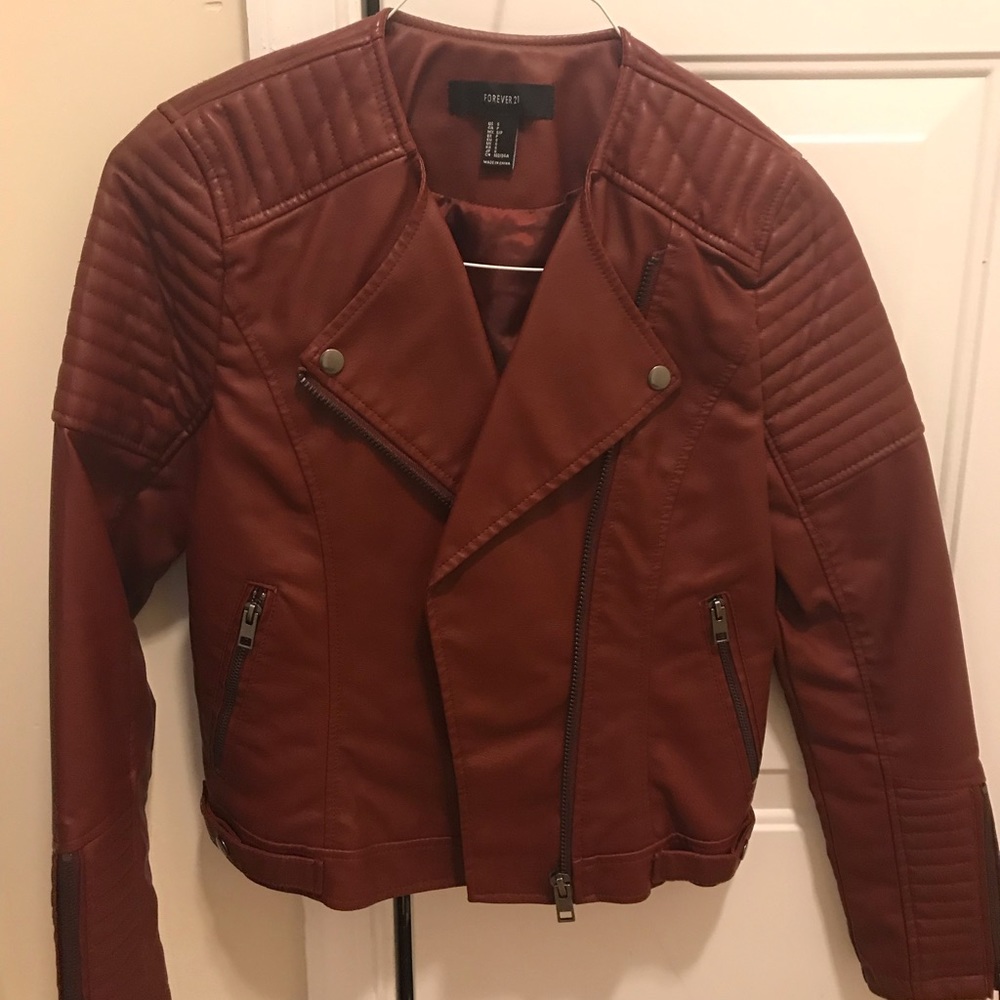 Faux Leather Jacket 😎❤️